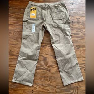 Carhartt Women's Rugged Flex Loose Fit Canvas Work Pants Tan Sz 16 Short NWT